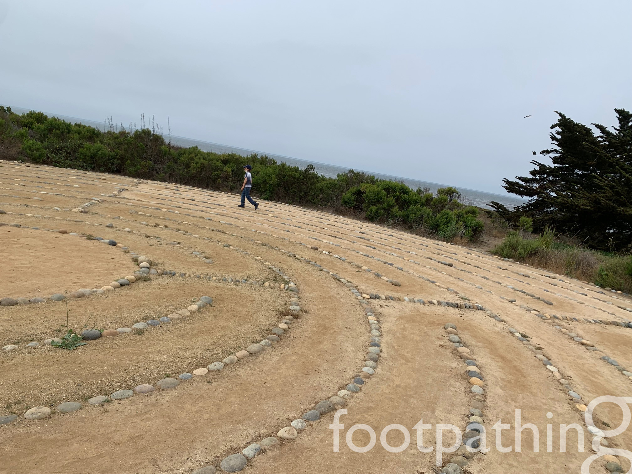 UCSB Lagoon Island Labyrinth & Trail footpathing